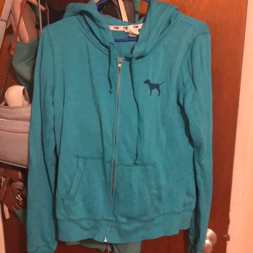 Pink zipup hoodie